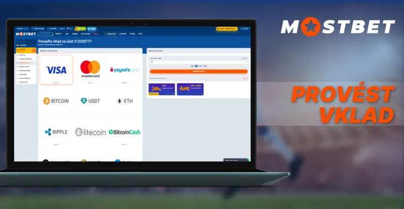 Způsoby vkladu na Mostbet v České republice